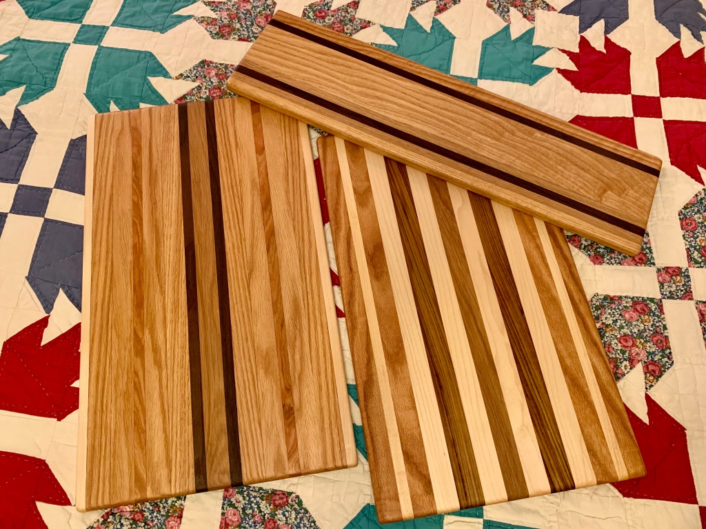 Paul D Goodman fine hardwood cutting boards, Nov 2021